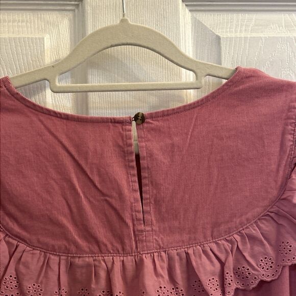 NWT Cat & Jack Girls Eyelet Ruffle Long Sleeve Dress – Mauve Size XXL (18) - Picture 13 of 15